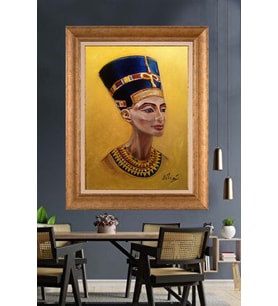 Altın Paspartulu Çerçeveli Tablo V033 (Gold)