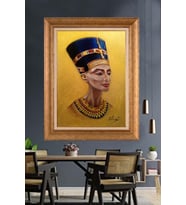 Altın Paspartulu Çerçeveli Tablo V033 (Gold)