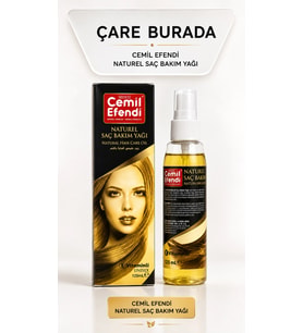 Cemil Efendi Saç Bakım Yağı 125 ml ( E Vitaminli ) - Arındırıcı Bakım, Güçlü Görünüm