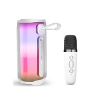 Newface Pluse 5 Mikrofonlu RGB Kablosuz Hoparlör - Beyaz