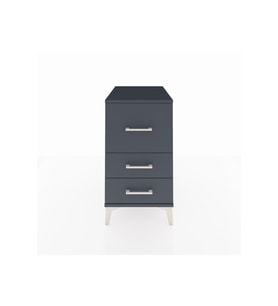 Kronos Komodin 3 Çekmeceli 44x59x80 Antrasit-Antrasit