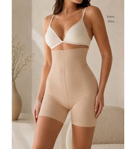 Papatya Yüksek Bel Beli Silikonlu Ultra Yüksek Bel Şort Korse