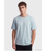 LCW Vision Mavi Loose Fit Akışkan Kumaş Tişört /04