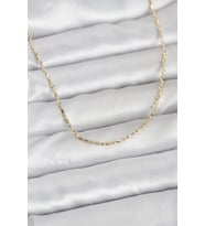 CM 14K Gold Renk Zincirli 60 cm Kadın Kolye - TJ-BKO10938