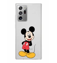 Samsung Galaxy Note 20 Ultra Kapak Mickey Mouse Tasarımlı Şeffaf Silikon Kılıf