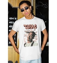 Tupac Rapper Baskılı Unisex Oversize 2Pac Şarkıcı Tişört