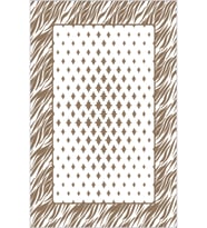 Eliana Home Baskılı, Yıkanabilir Kaymaz Taban Salon Halısı LNA0647 100x150 cm (Kahverengi)
