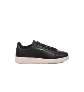 United Colors Of Benetton Siyah Beyaz Bağcıklı Hafızalı Taban Erkek Sneaker BNI-10064 M