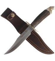 Muela Leopar 16cm Geyik Boynuzu Saplı Bıçak