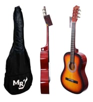 Manuel Raymond MRC275SB 4/4 Tam Boy Klasik Gitar Sunburst Renk, Başlangıç Seviyesi, Taşıma Kılıfı Hediyeli