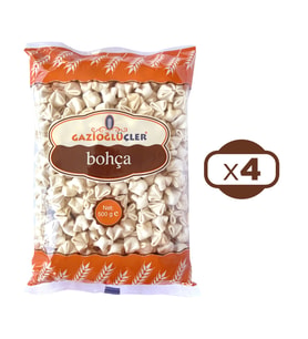 Gazioglu Ucler Bohca Kuru Mantı 500 gr x 4 Adet