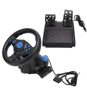 Gaman EY_6103 USB Oyuncu Bilgisayar Oyun Direksiyon Seti 4in1 Titreşimli PC/XBOX360/PS3/PS2
