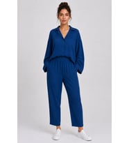 Saks Mavisi Gömlek Pantolon Takım