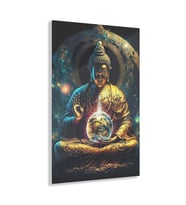 LEYLASER Buda Buddha Cam Tablo Duvar Dekoru