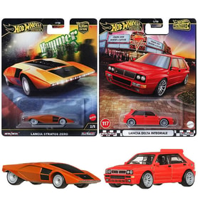 Hot Wheels Premium Lancia Set - Lancia Delta Integrale & Lancia StratoX Zero (1/64)