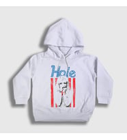 Presmono Unisex Çocuk Beyaz Hole Müzik Courtney Love Kapüşonlu Sweatshirt 475477tt