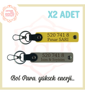 Kül Gri-Sarı, Kişisel Enerji Başarı Dolu Sevdiklerinize Hediye 520 741 8 Kodlu İsme Özel Anahtarlık (Çok Renkli)