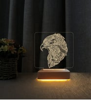 Şahin Tasarım 3d Led Masa Lambası Kişiye Özel İsimli Doğum Günü Hediyesi Lamba