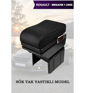 renault megane 1 2000 kol dayama geniş model Yastıklı Lüks Siyah Deri