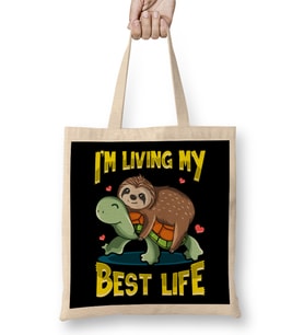 Cute I'm Not Short I'm Just Down To Earth Owl Pun Bez Çanta Uzun Saplı