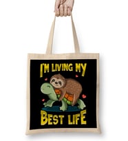 Cute I'm Not Short I'm Just Down To Earth Owl Pun Bez Çanta Uzun Saplı