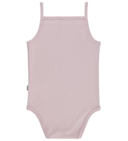Civil Baby Penye İp Askılı Dantelli 3-9 Ay Kız Çıtçıtlı Badi - Pudra