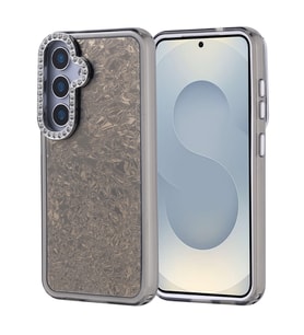 Samsung Galaxy S24 Uyumlu Kılıf Taşlı Tasarımlı Zore Kapi Kapak (Siyah)