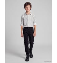 LCW Kids Siyah Slim Fit Erkek Çocuk Gabardin Pantolon