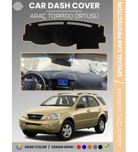 KİA SORENTO (2006-2009) Torpido Örtüsü Ön Panel Halı Torpido Koruma Tam Uyum Araca Özel Kaymaz