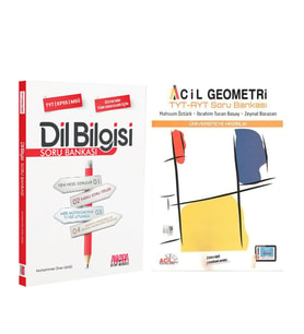 Acil TYT AYT Geometri ve AKM Dil Bilgisi Soru Bankası Seti 2 Kitap