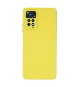 Xiaomi Redmi Note 11 Pro Kılıf Nano İçi Kadife Silikon - Sarı