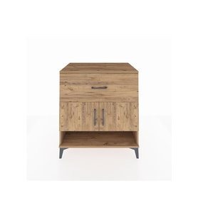 Kronos Şifonyer 2 Raflı Tek Çekmeceli 2 Kapaklı 88x59x96 Çam-Çam