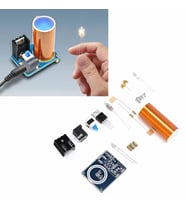 Demonte Mini Tesla Bobin Kit Modül Kablosuz Enerji İletimi BD243 DC 9 / 12V Temassız Elektrik Transf