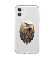 Iphone 11 Uyumlu Kartal Tasarımlı Şeffaf Telefon Kılıfı