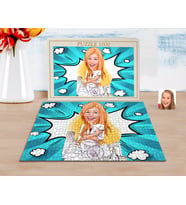 BK Gift Kişiye Özel Kadın Mimar Karikatürlü 1000 Parça Profesyonel Puzzle-1