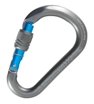 Kong HMS Classic 24KN Screw Sleeve Karabina – EN 12275 / EN 362 / UIAA Sertifikalı Alüminyum Kilitli Karabina Grey Cyan 786MA0DBDKK (Gümüş)