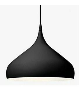 MYLİGHTS  METAL SAKKIT AVİZE  CAP 41 CM   SİYAH  İÇİ BEYAZ