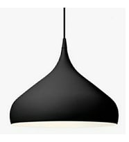 MYLİGHTS  METAL SAKKIT AVİZE  CAP 41 CM   SİYAH  İÇİ BEYAZ