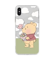 Iphone X ve XS Uyumlu Winnie The Pooh Tasarımlı Şeffaf Telefon Kılıfı