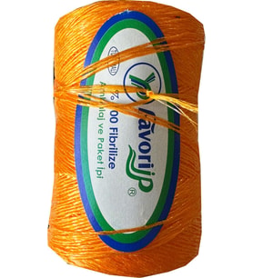 Favori İp 5000 Denye -0.8 Mm- Ambalaj ve Paket İpi Naylon Burgulu Örgü Çamaşır İpi -Turuncu -1 Adet