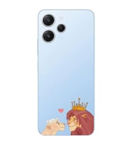 Xiaomi Redmi 12 Uyumlu Uyumlu Aslan Kral Tasarımlı Şeffaf Telefon Kılıfı