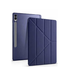 Samsung Galaxy X610 Tab S9 Fe Plus 12.4 Kılıf Kalemlikli Mars Tablet Kılıfı - Lacivert