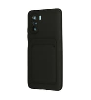 Xiaomi Mi 11i Kılıf Kelvin Kartvizitli Silikon - Siyah