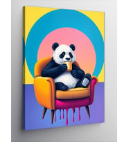 Kanvas Tablo Rahatlamış Panda