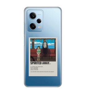 Redmi Note 12 Pro 5G Uyumlu Spirited Away Poster Tasarımlı Şeffaf Telefon Kılıfı