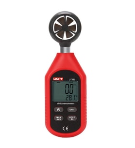 Mini Dijital Rüzgar Ölçer - Taşınabilir Anemometre, Hız ve Yön Göstergesi