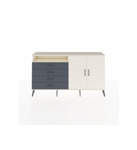 Arges Konsol 3 Raflı 4 Çekmeceli 2 Kapaklı 176x30x99 Aytaşı-Aytaşı/Antrasit