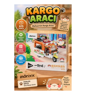 P885302 PANLOS Brick - One Meow Serisi - Mahua'nın Kargo Aracı 615 Parça Yapım Seti