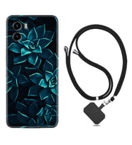 Vivo Y15S Y32 Y33S Y51 Y53S Kılıf Boyun Askılı Silikon Mistik Çiçekler 1650