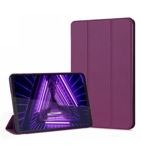 Microsonic Lenovo Tab M10 Plus 3.Nesil 10.6`` Kılıf (TB-125F-TB-128F) Slim Translucent Back Smart Cover Mor